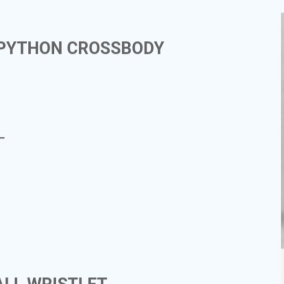 Coach Kristin Python Crossbody with gold hardware - Picture 4 of 4